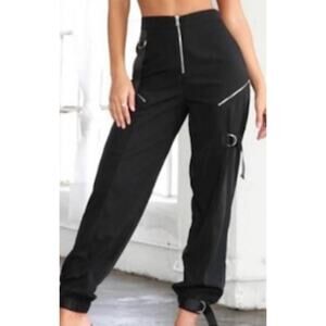 Tiger Mist Womens Elite Moto Pants Size XS Black Relaxed NWTs Preppy